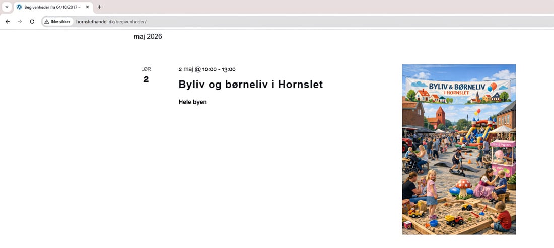 Byliv og børneliv i Hornslet