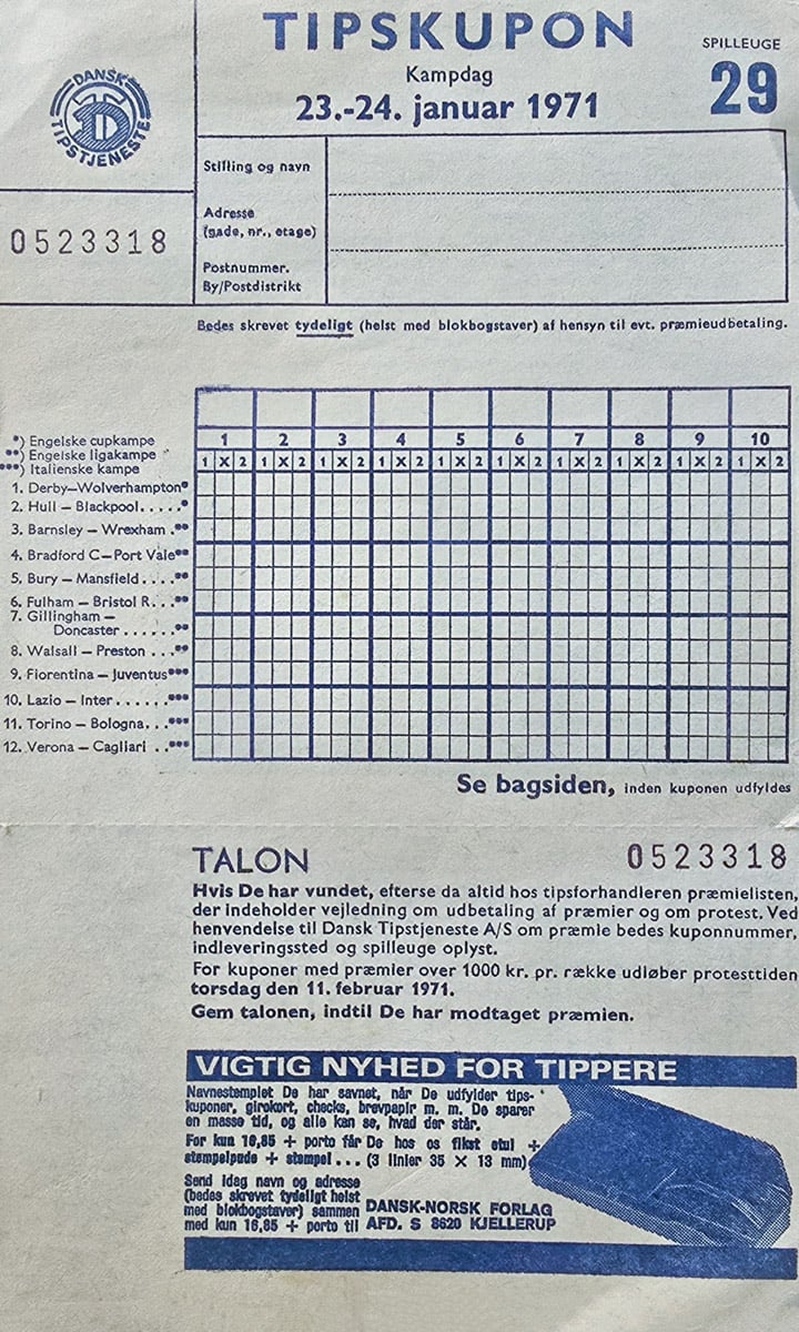 Tipskupon 1971