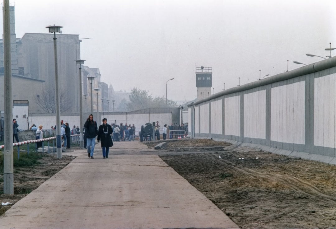 Berlinmuren - set fra Østberlin