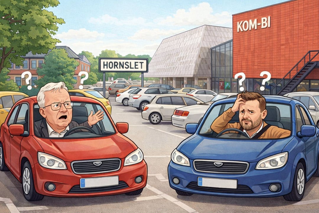Parkeringspladser i Hornslet