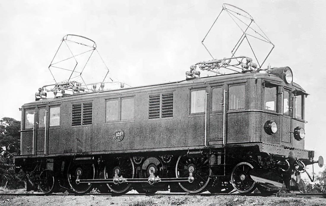 Svensk el-tog cirka 1920